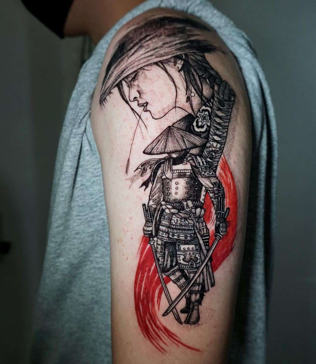 Brave Samurai Tattoo Designs and Signification