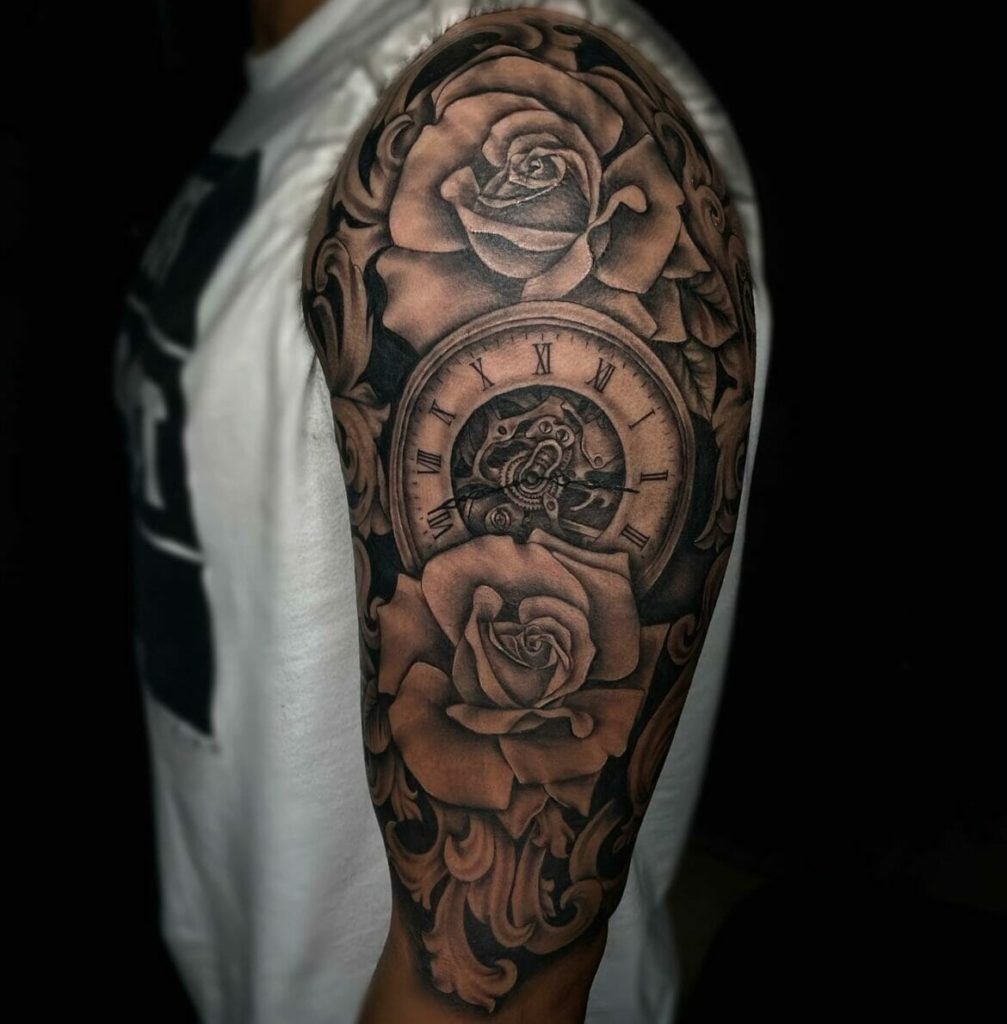 Best Shoulder Clock Tattoos That You Will Like Very Much